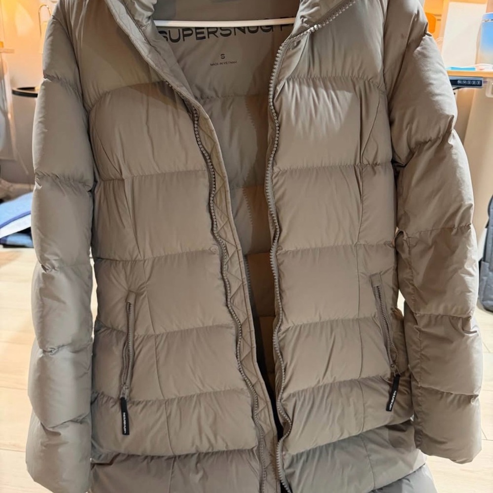Aritzia Supersnuggle Puffer Jacket in Beige